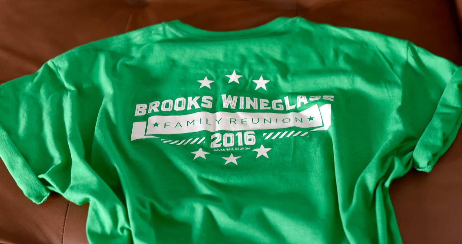 Brooks Wineglass Family Reunion 2016 t-shirt — Savannah, Georgia
